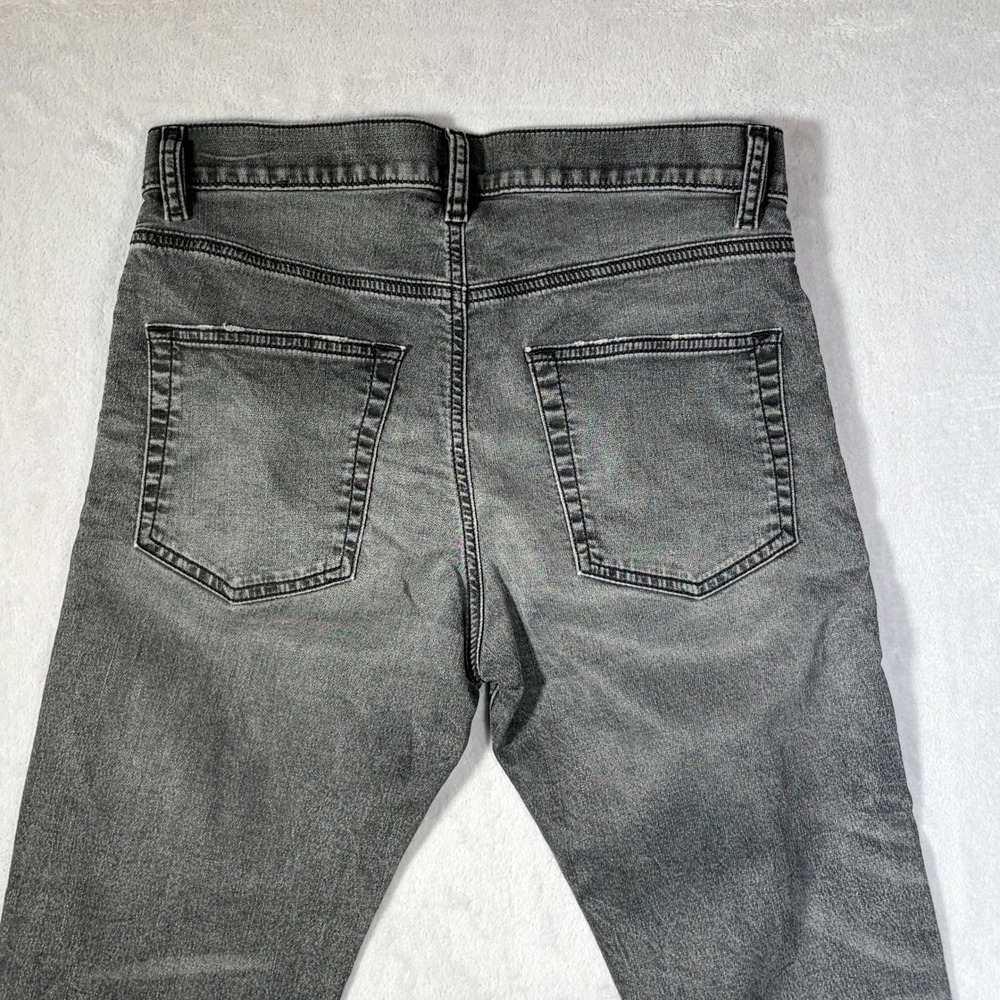 Diesel Grey Wash Slim Tapered Jeans Mens Size 30 Five Pocket Denim Faded Black - Picture 10 of 13